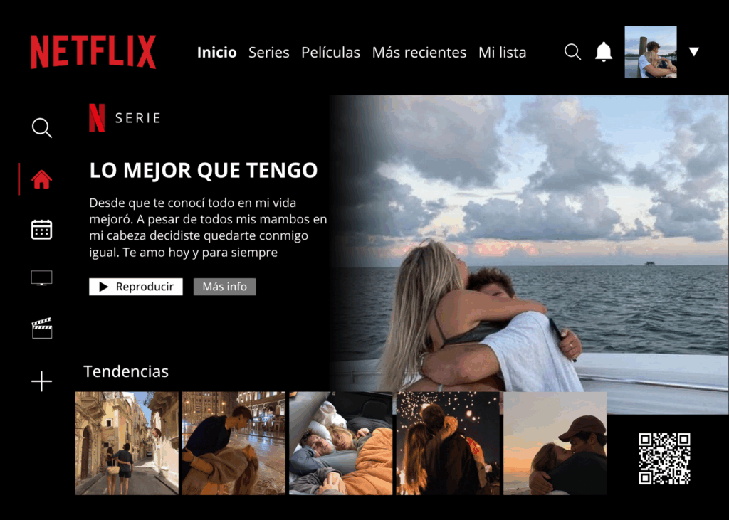 Netflix + video QR