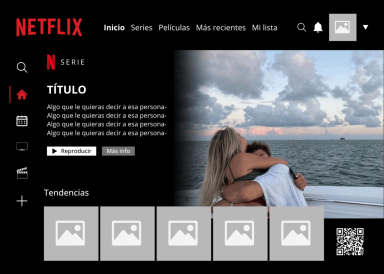 Netflix + video QR